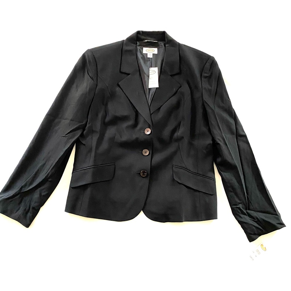 Talbots Black 3 Button Suit Jacket NWTs
